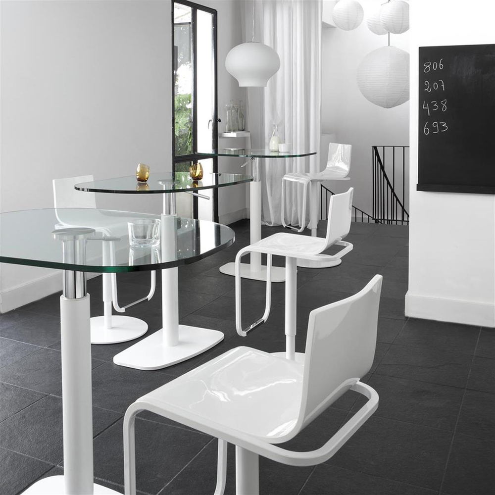 Ligne Roset Piazza White Bar Table