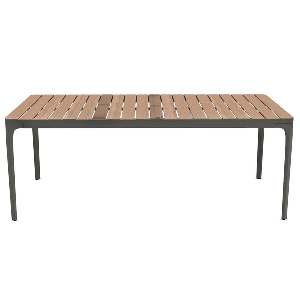 Ethimo Play Warm Grey Natural Teak Yemek Masası