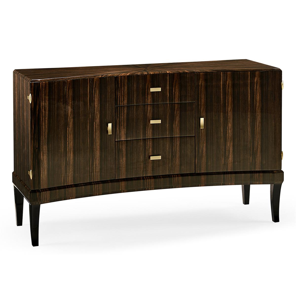 Jonathan Charles Rectangular Curved Art Deco Konsol