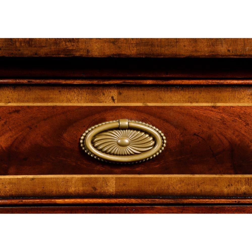 Jonathan Charles Serpentine Mahogany Console Table