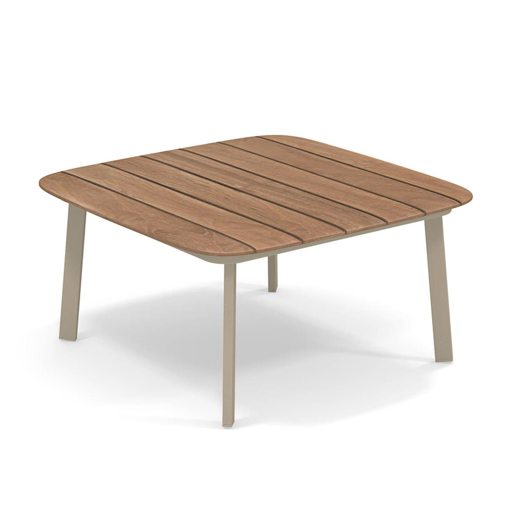 Emu Shine Taupe Teak Bahçe Orta Sehpası