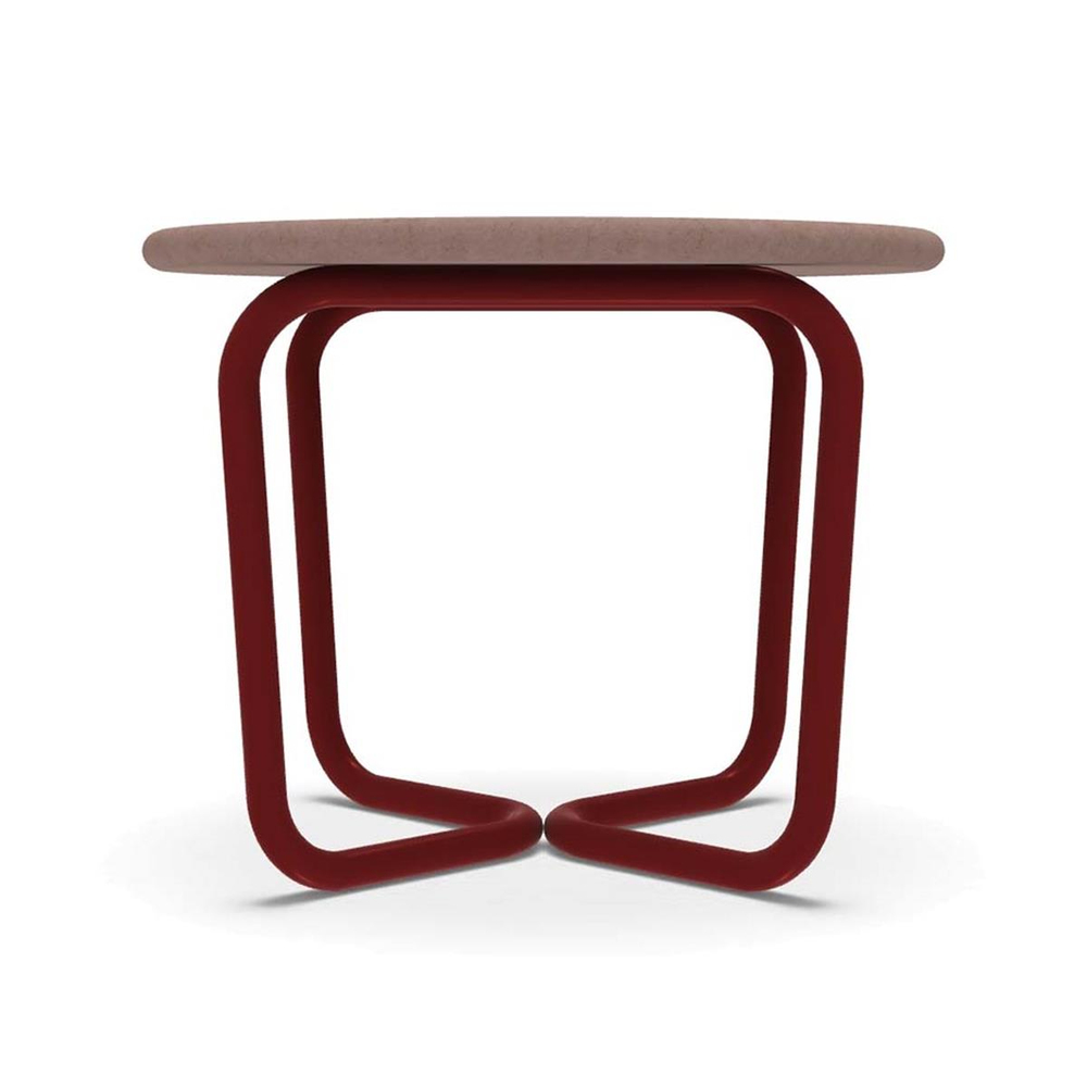 Ethimo Sling Warm Red / Red Stone Side Table