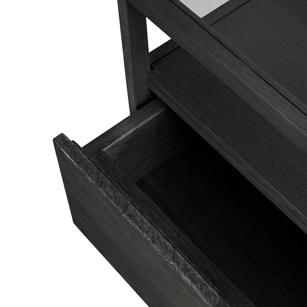 Ethnicraft Spindle Oak Black Nightstand