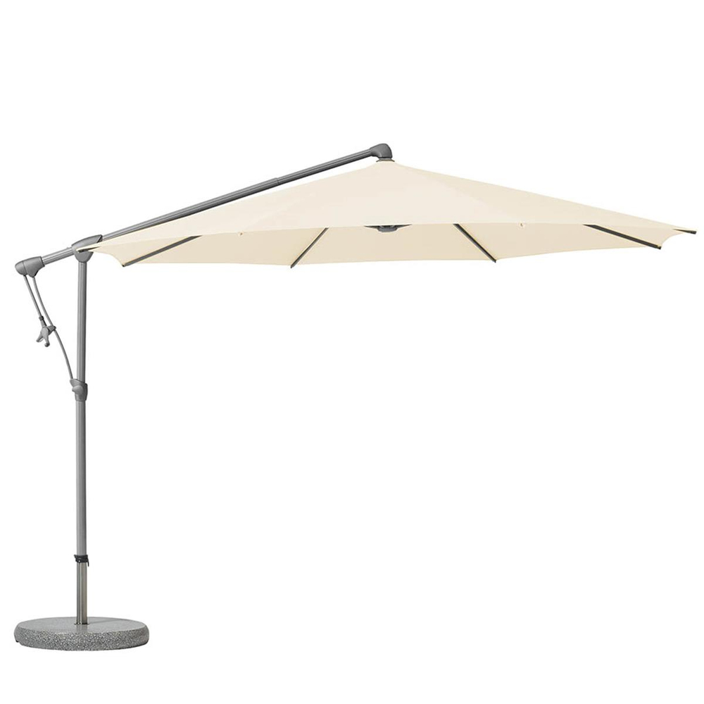Sunwing Casa Yuvarlak Şemsiye-330Cm Çap-Antrasit Gövdeli.(Ayak Hariç-Kumaş Dahil)
