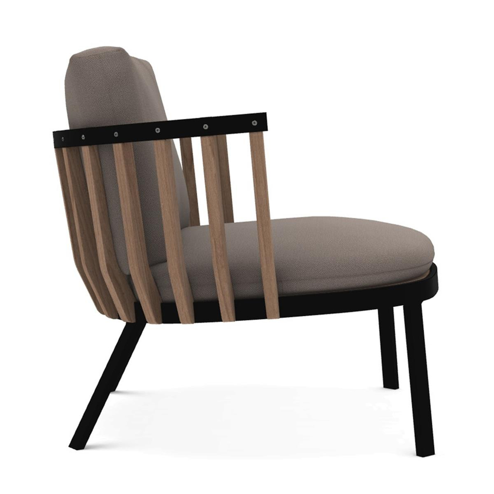 Ethimo Swing Teak Sepia Black Koltuk
