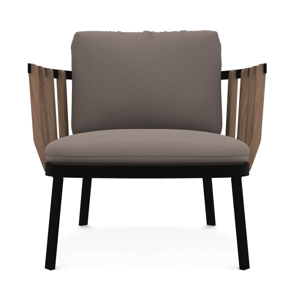 Ethimo Swing Teak Sepia Black Koltuk