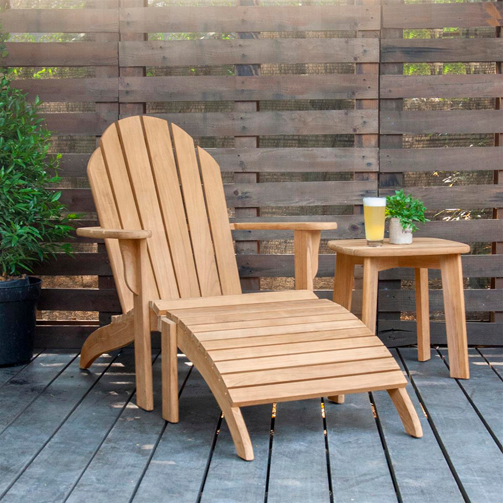 Alfresco Vicenza Teak Bahçe Pufu