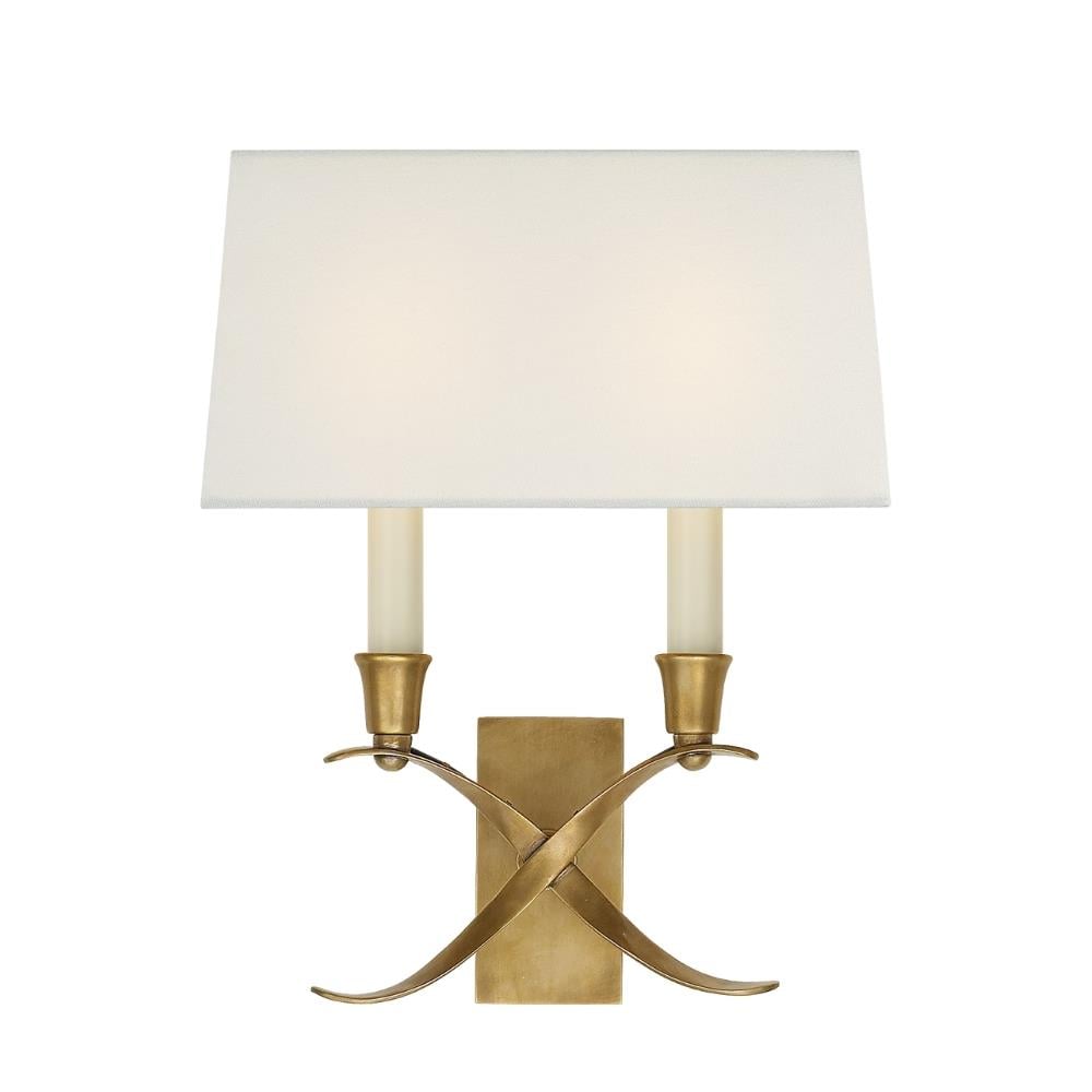Visual Comfort & Co. Cross Bouillotte Burnished Brass Aplik
