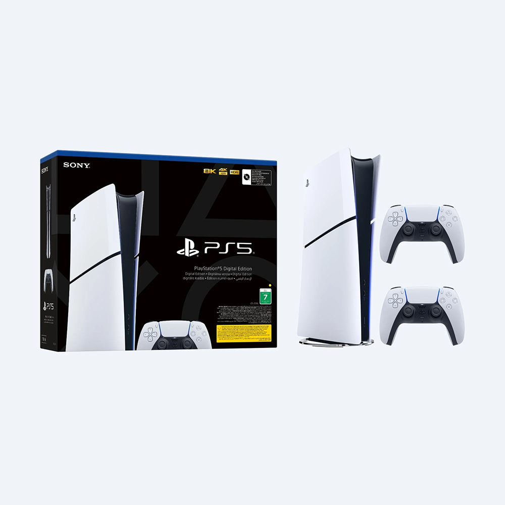 Sony Playstation 5 Slim Digital 825 GB + 2. Dualsense