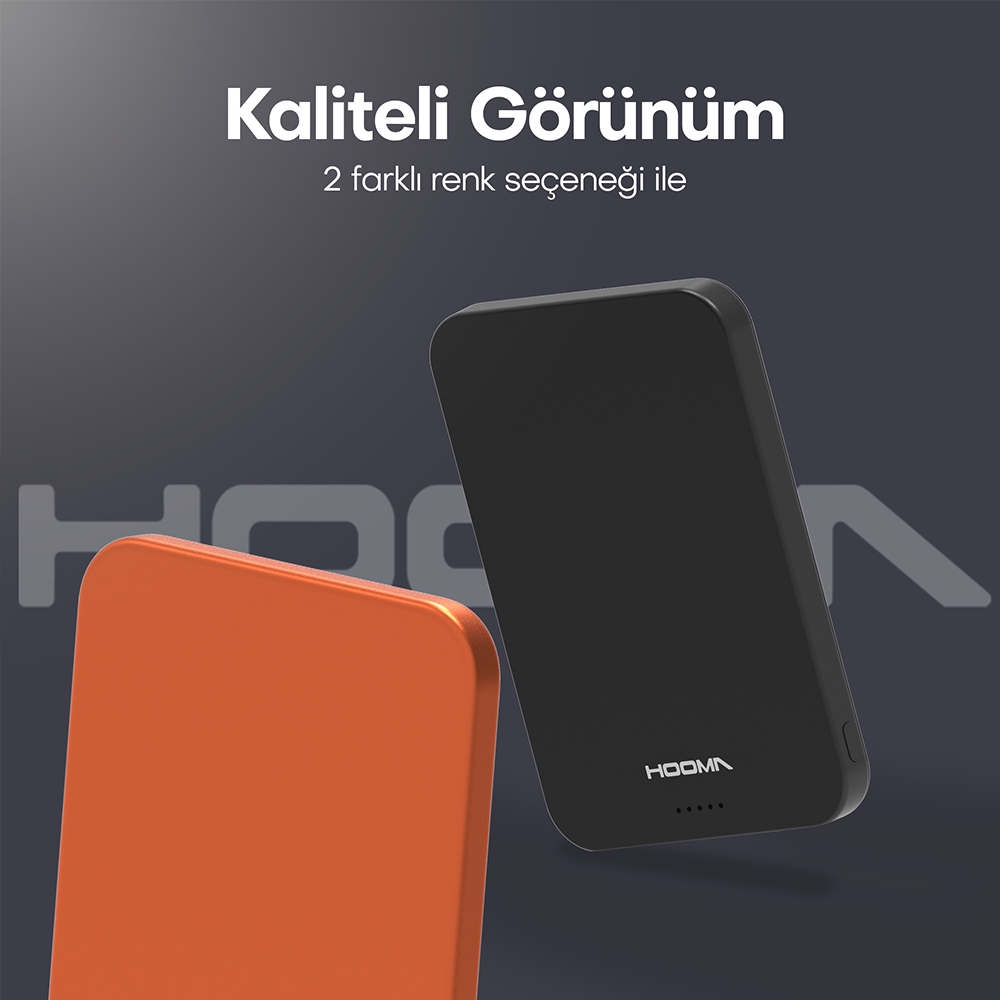 Hooma Magpulse 5 Slim 5000 mAh Powerbank Turuncu