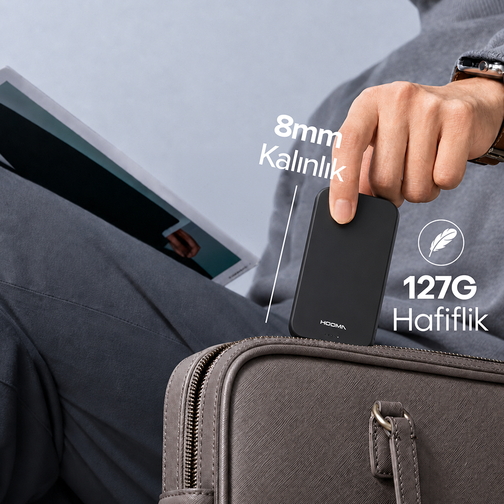 Hooma Magpulse 5 Slim 5000 mAh Powerbank Turuncu