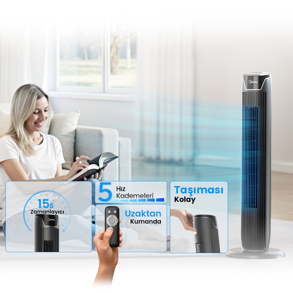 Midea Kule Tipi Vantilatör