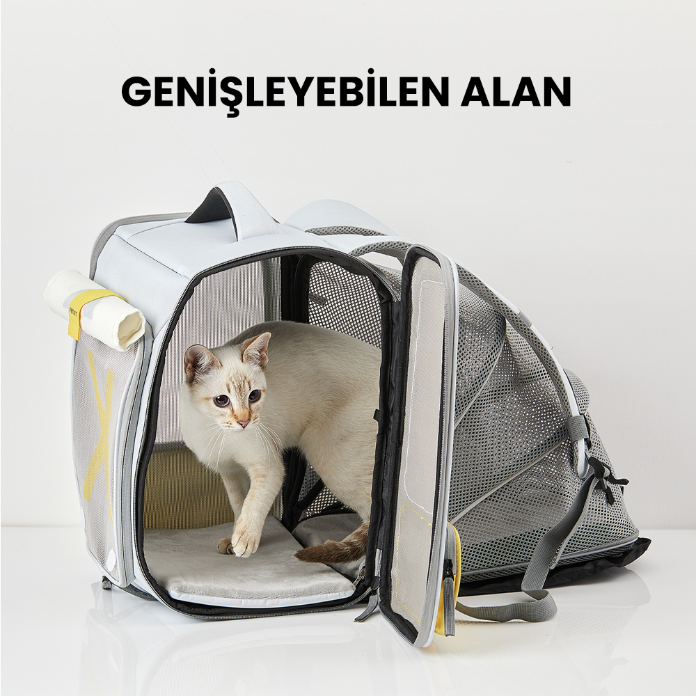 Petkit Breezy X Zone Evcil Hayvan Çantası Gri