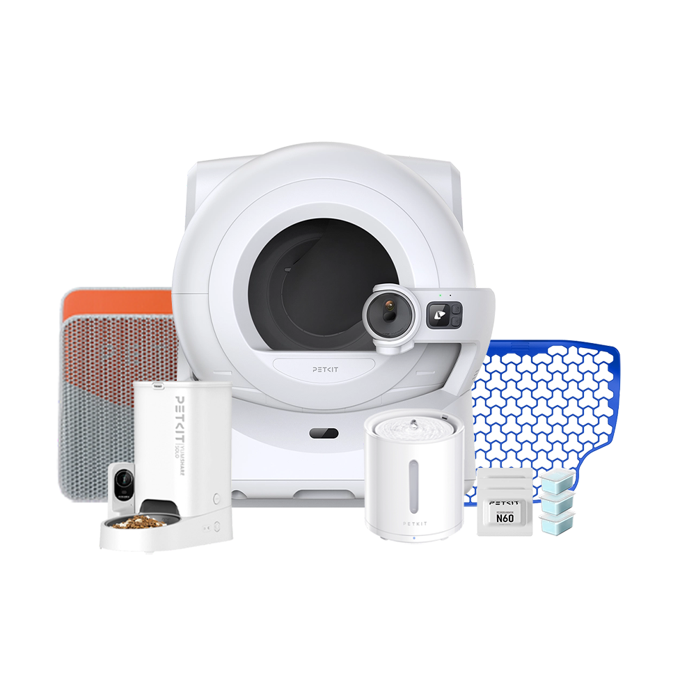 Petkit Purobot Ultra Akıllı Kedi Tuvaleti, Yumshare Solo Kameralı Mama Kabı, Eversweet Solo 2 Akıllı Su Pınarı Ve Aksesuar Paketi
