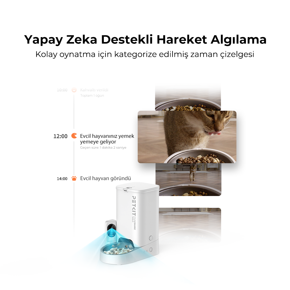 Petkit Yumshare Solo Kameralı Akıllı Mama Kabı