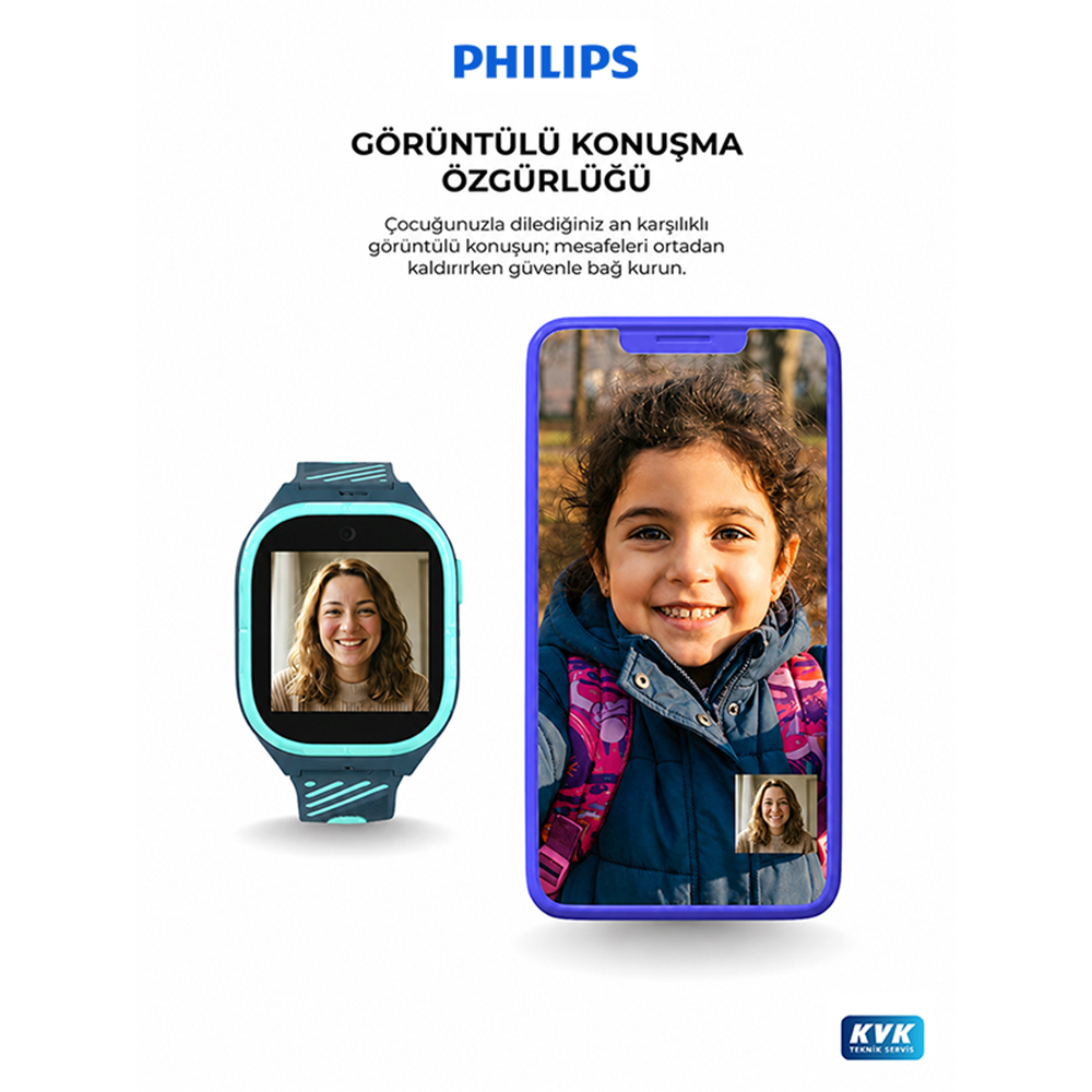 Philips W200A Akıllı Çocuk Saati Yeşil