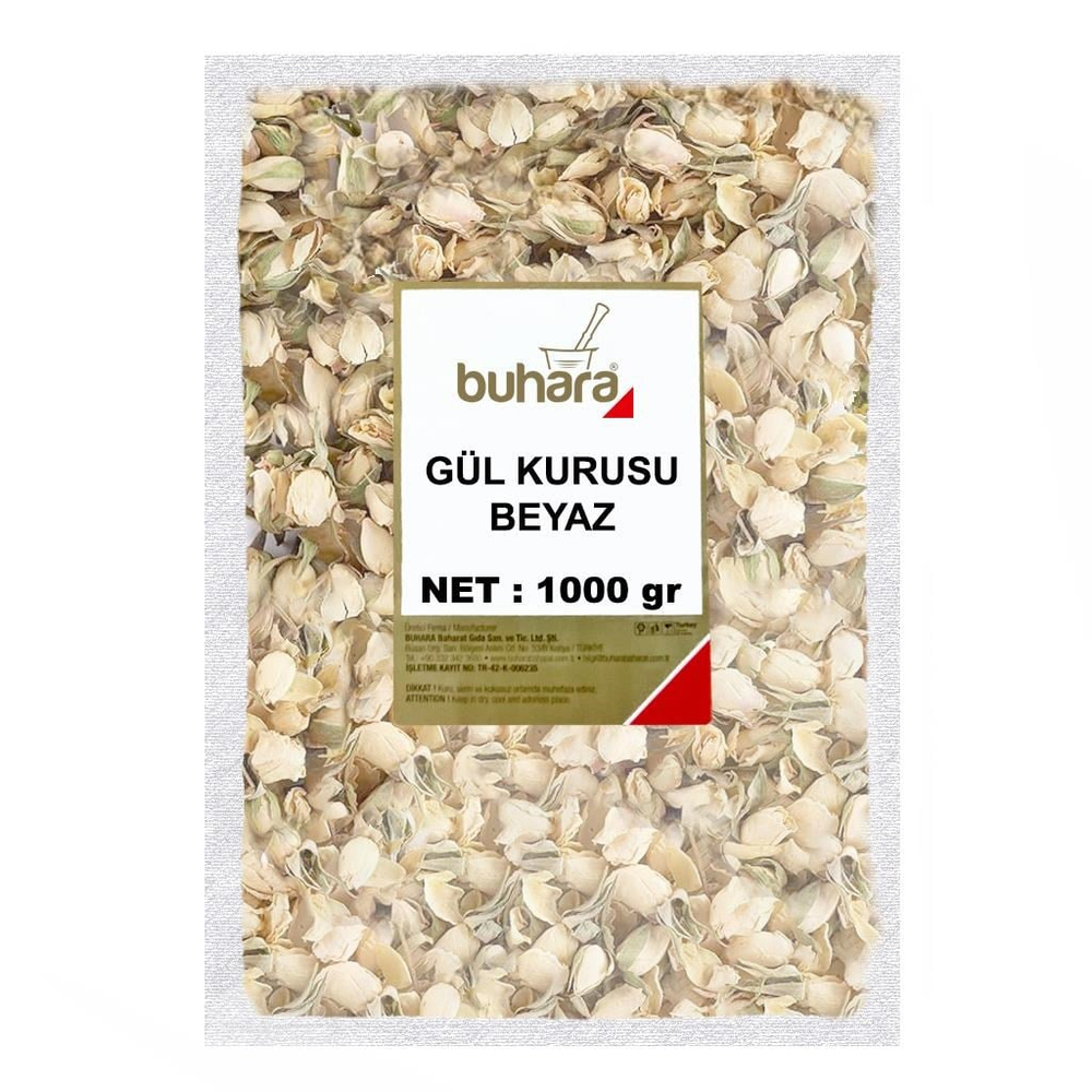 BUHARA GÜL KURUSU BEYAZ 1000 GR - BUHARA BAHARAT