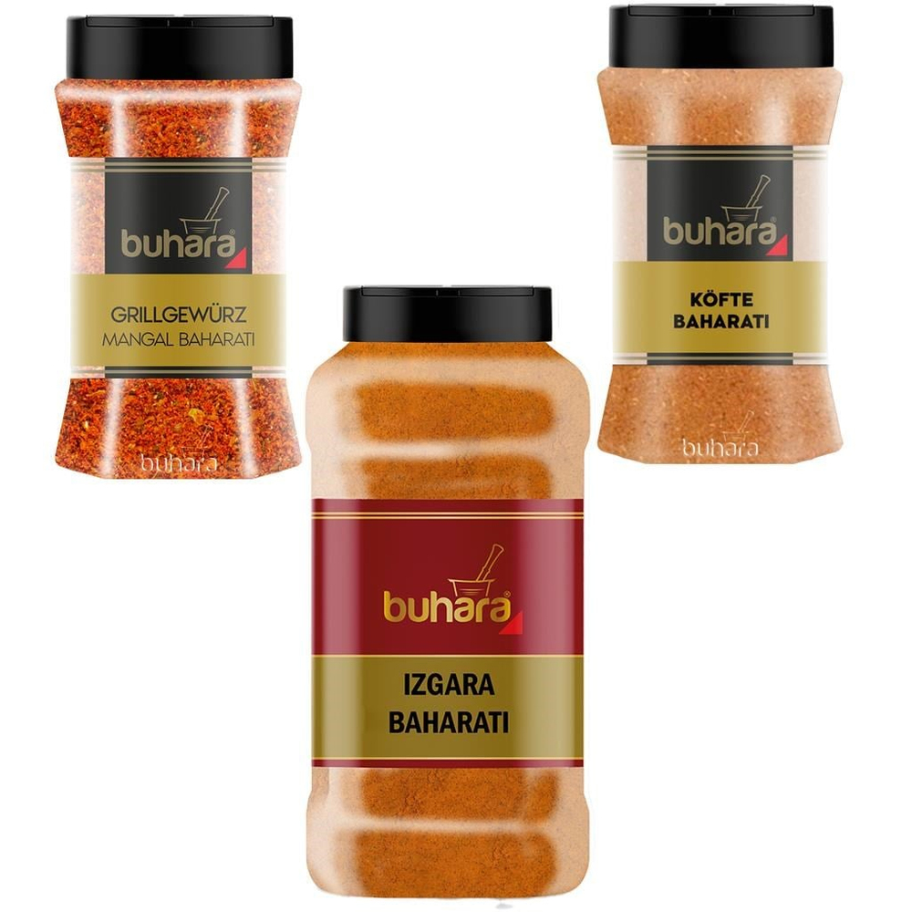 Buhara Izgara Mangal Baharatları 3'lü Set - BUHARA