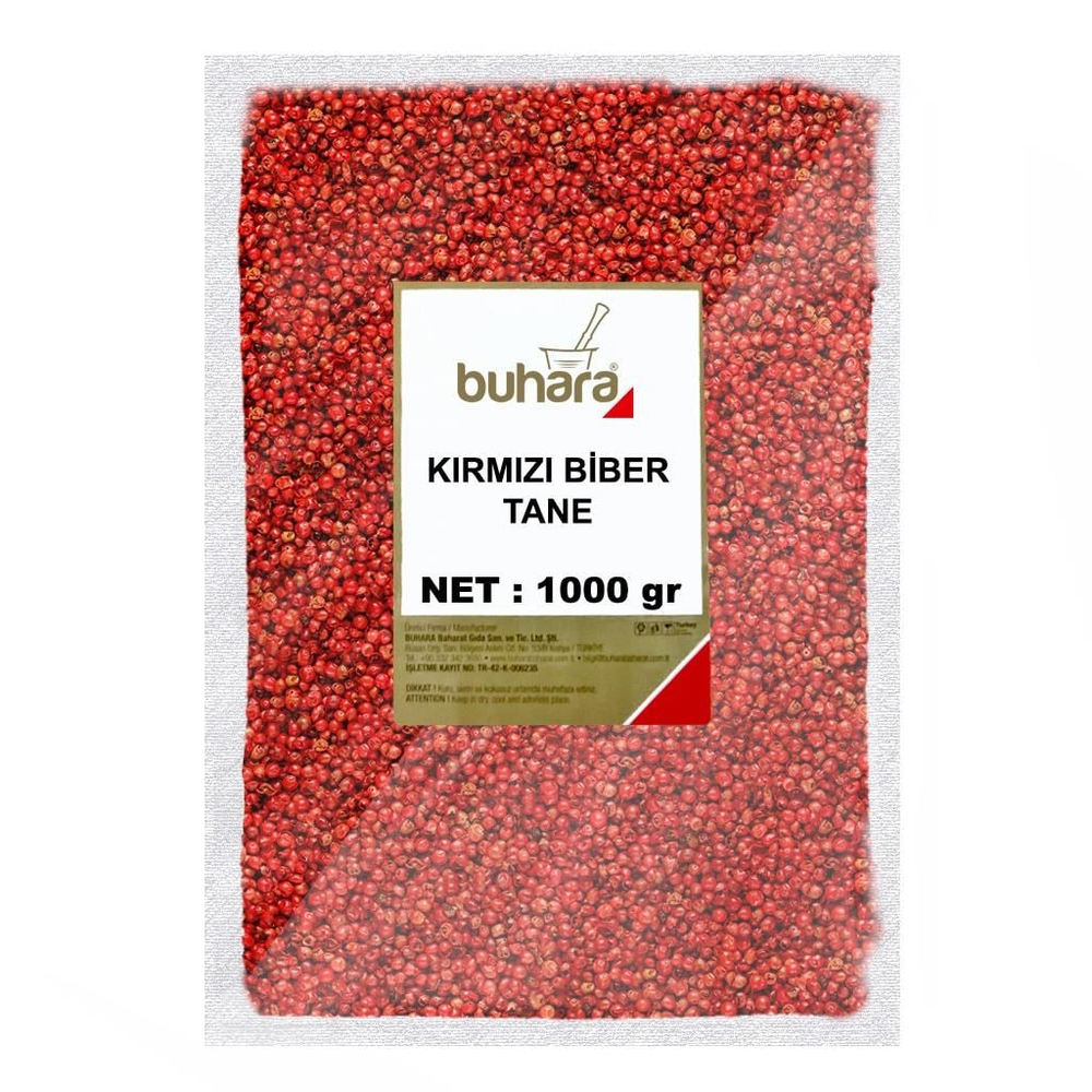 BUHARA KARABİBER KIRMIZI TANE 1000 GR  - BUHARA BAHARAT