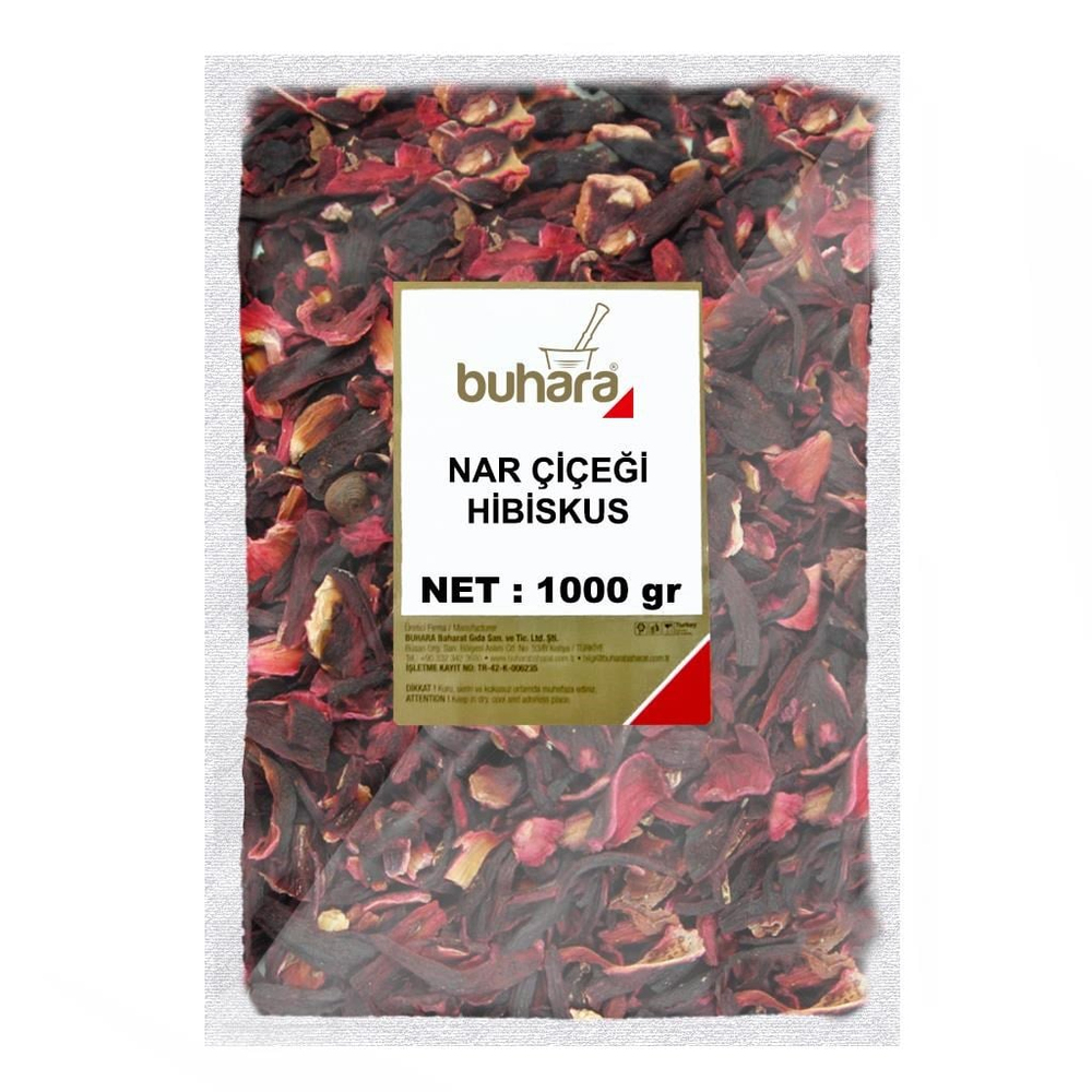 BUHARA NAR ÇİÇEĞİ-HİBİSKUS 1000 GR - BUHARA BAHARAT