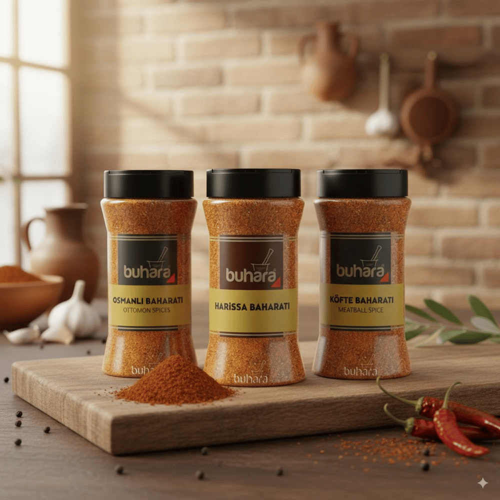 BUHARA (OSMANLI- HARİSSA- KÖFTE) BAHARATI 3LÜ SET