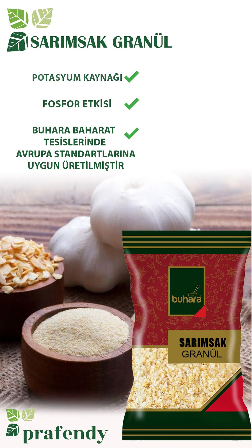 BUHARA SARIMSAK GRANÜR 40 GR 