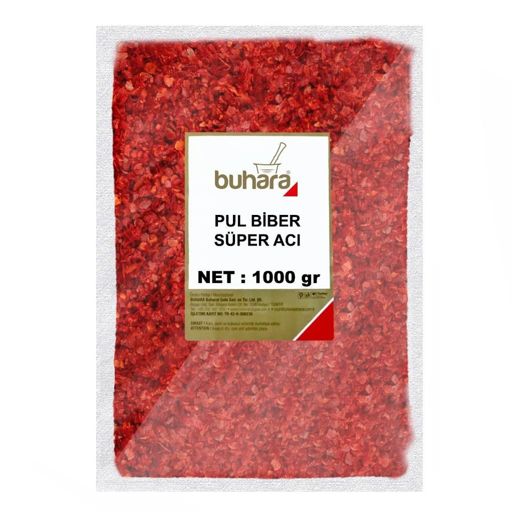 BUHARA SÜPER ACI PULBİBER 1000 GR  - BUHARA BAHARAT