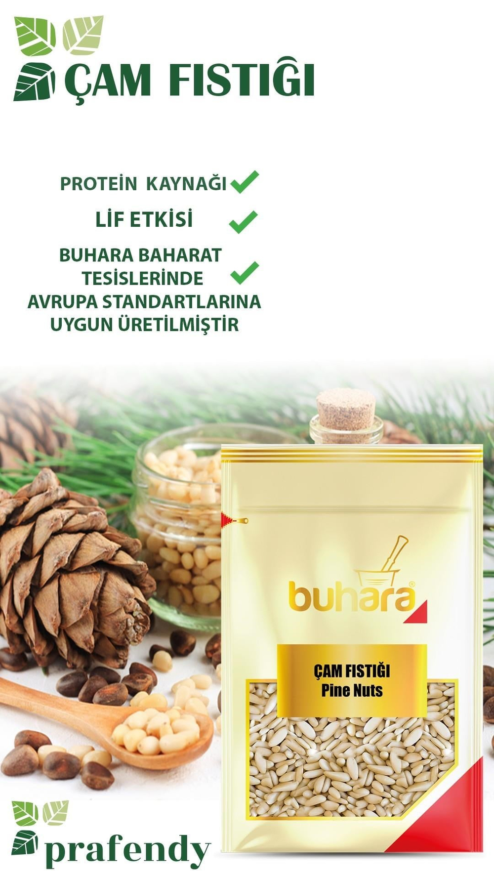 BUHARA TOPTAN ÇAM FISTIĞI 20 GR  x 12 Ad.