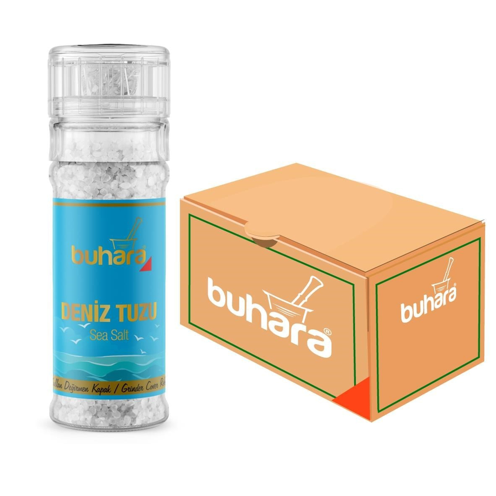 BUHARA TOPTAN DENİZ TUZU CAM DEĞİRMEN 110 GR x 15 Ad. - BUHARA