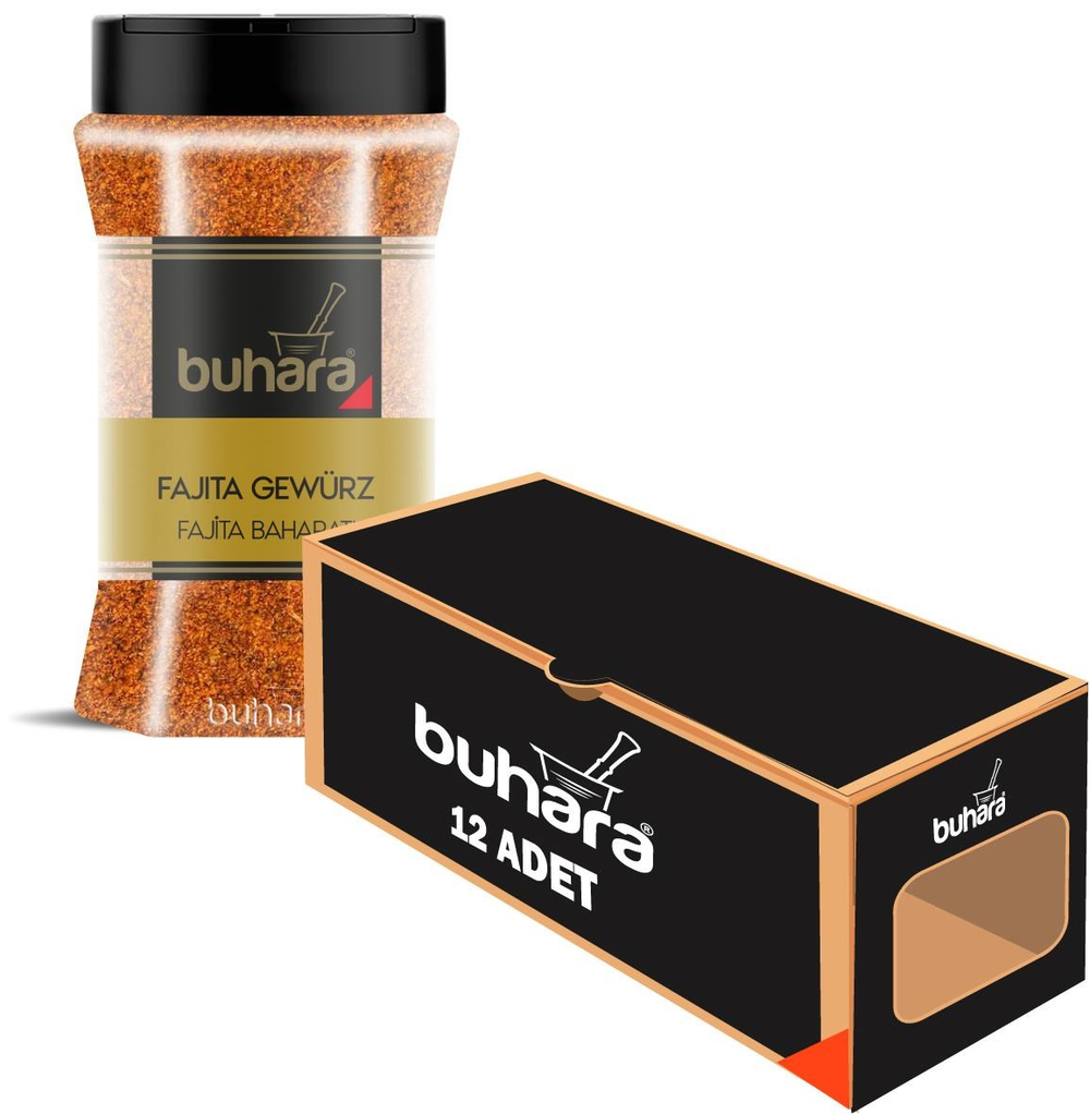 BUHARA TOPTAN FAJİTA BAHARATI 160 GR x 12 Ad. PET - BUHARA