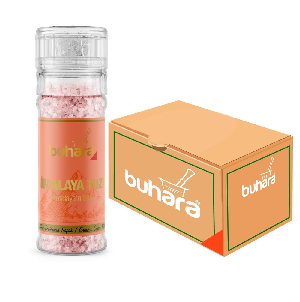 BUHARA TOPTAN HİMALAYA TUZU CAM DEĞİRMEN 110 GR x 15 Ad. - BUHARA