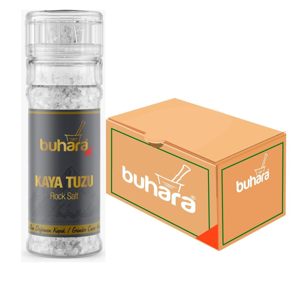 BUHARA TOPTAN KAYA TUZU CAM DEĞİRMEN  110 GR x 15 Ad.  - BUHARA