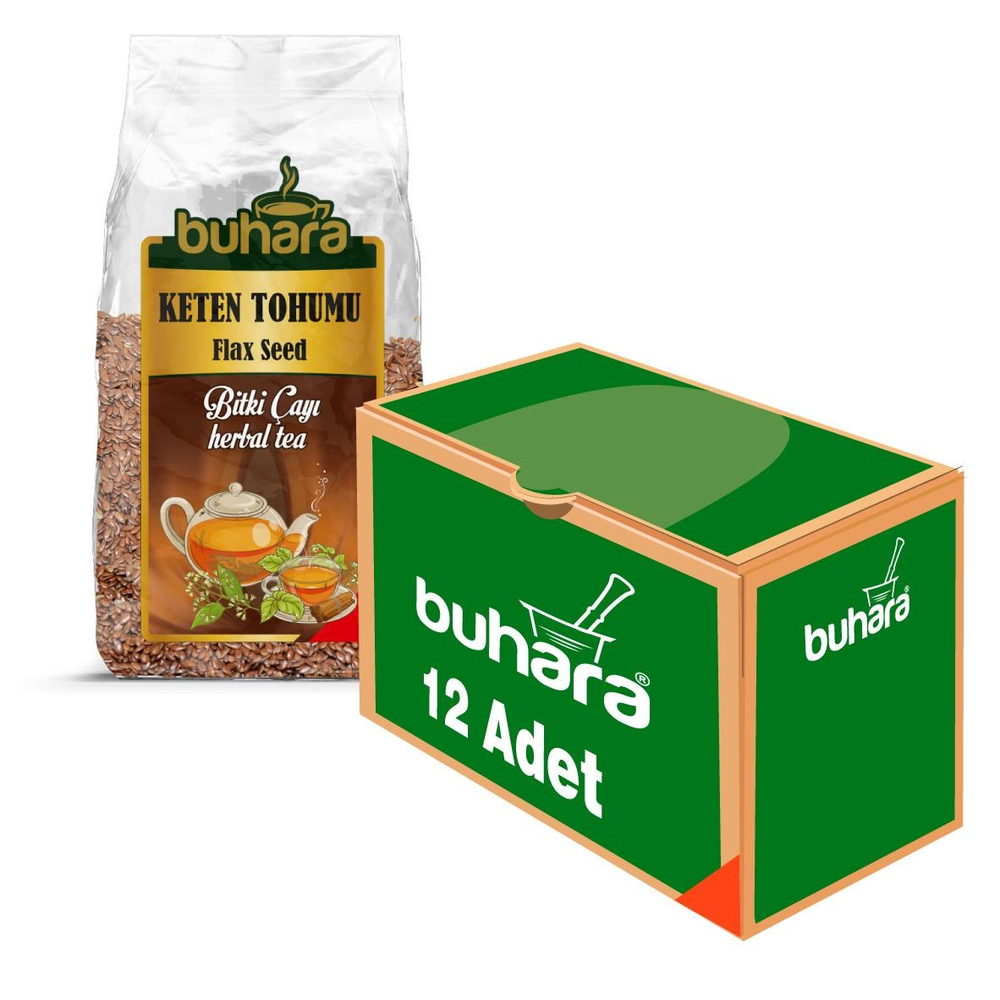 BUHARA TOPTAN KETEN TOHUMU 250 GR. x 12 AD.  - BUHARA