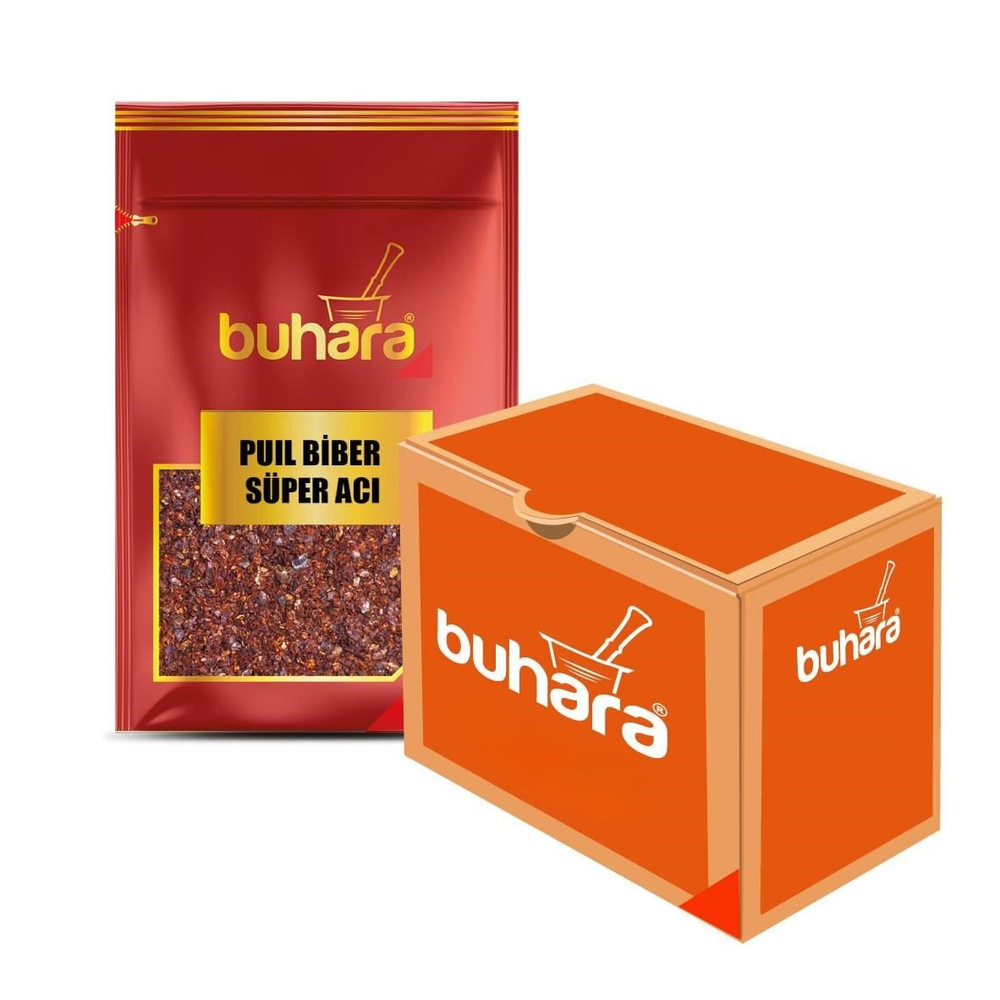 BUHARA TOPTAN PULBİBER SÜPER ACI 50 GR x 12 Ad. - BUHARA