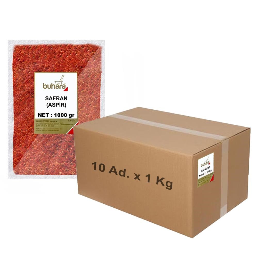 BUHARA TOPTAN SAFRAN (ASPİR) 500 GR x 10 Ad - 5 KG - BUHARA