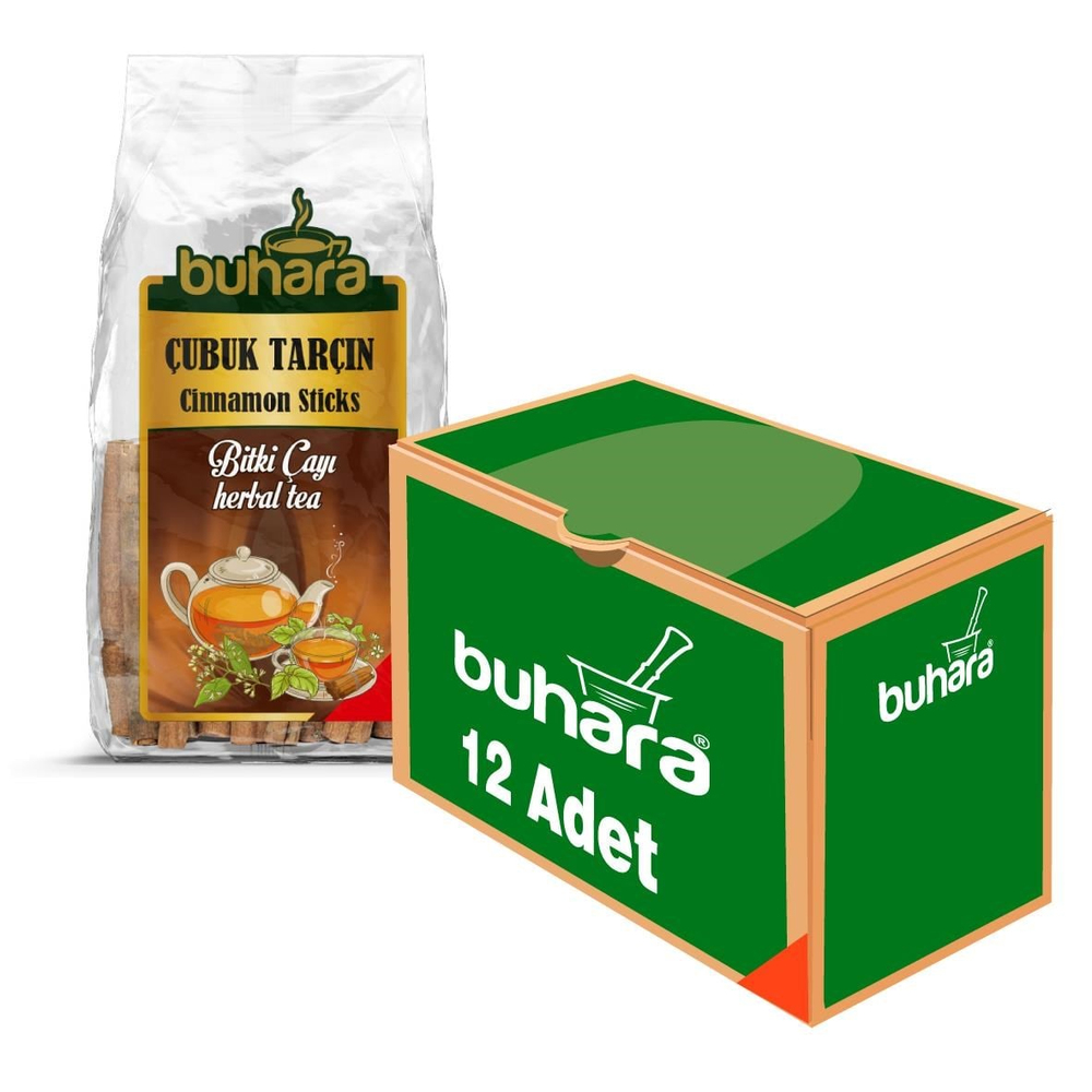 BUHARA TOPTAN TARÇIN KABUK 80 GR. x 12 AD.  - BUHARA