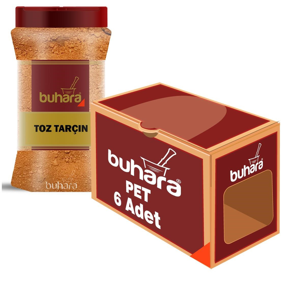 BUHARA TOPTAN TOZ TARÇIN 500 GR x 6 Ad. PET - BUHARA