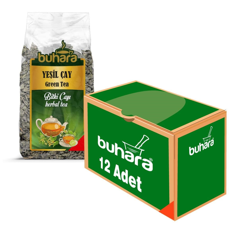 BUHARA TOPTAN YEŞİL ÇAY 100 GR. x 12 AD.  - BUHARA