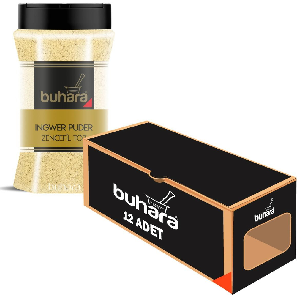 BUHARA TOPTAN ZENCEFİL TOZ 150 GR x 12 Ad. PET - BUHARA