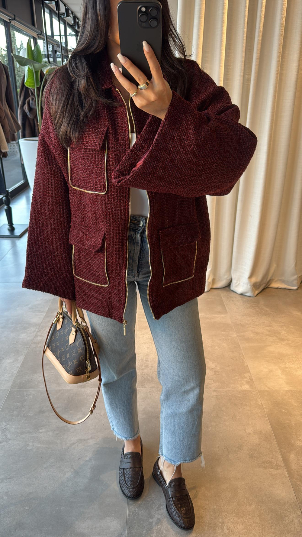 Bordo  Ares Ceket 
