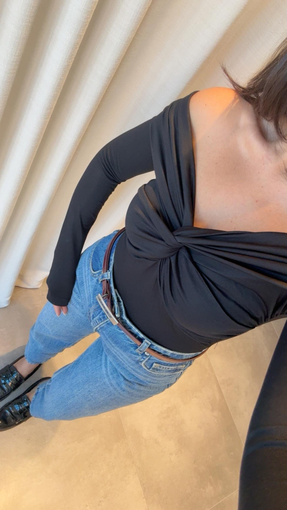 Siyah Vınca Bodysuıt