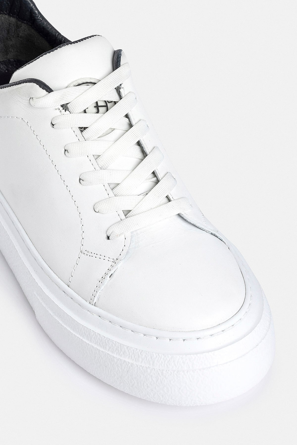 %100 Deri Termo Taban Beyaz Erkek Sneaker Ayakkabı