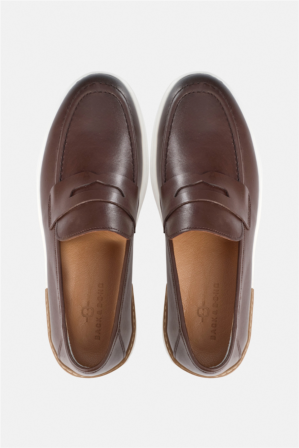 %100 Dana Derisi Kahverengi Loafer Ayakkabı