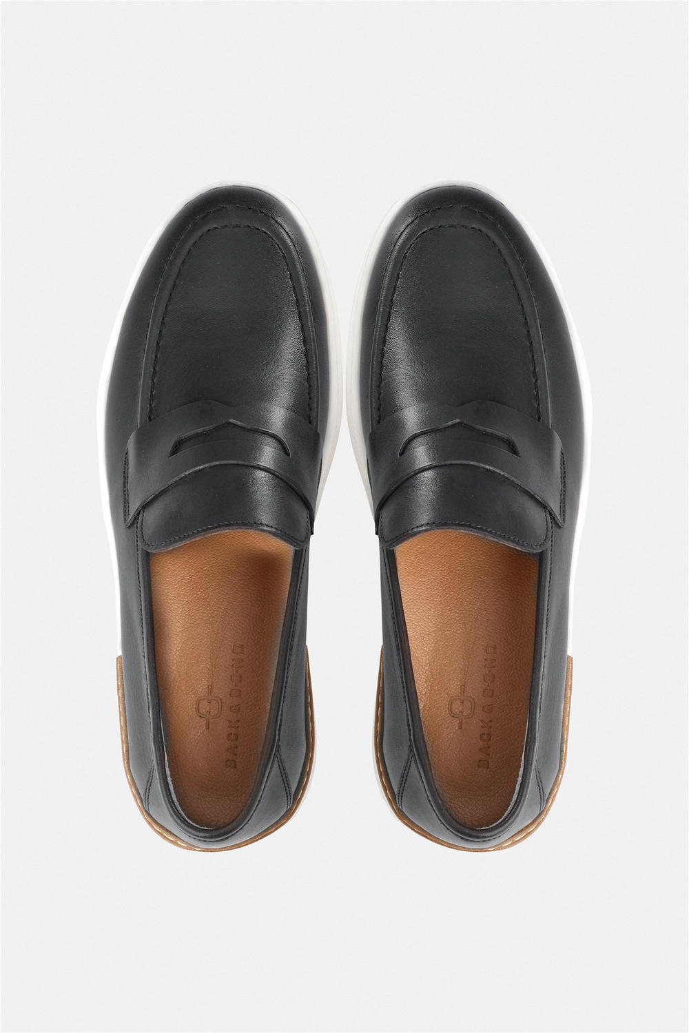 %100 Dana Derisi Siyah Loafer Ayakkabı