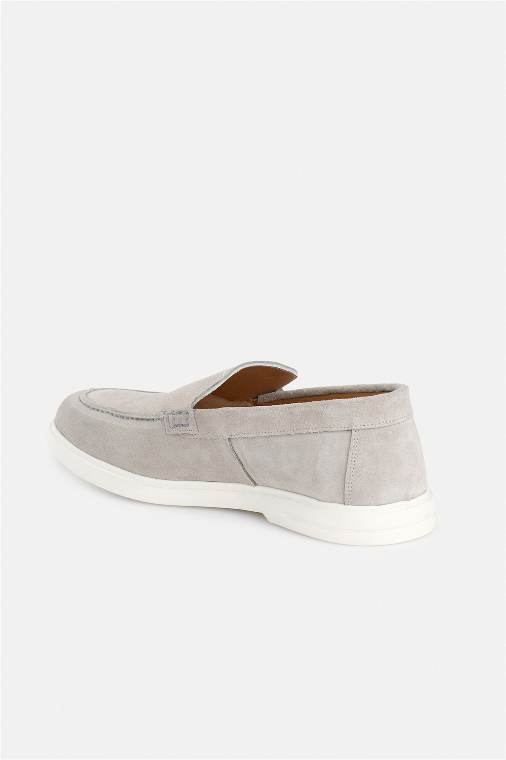 Gri Loafer Ayakkabı
