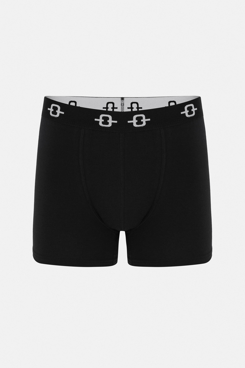 Düz Likralı Siyah Boxer