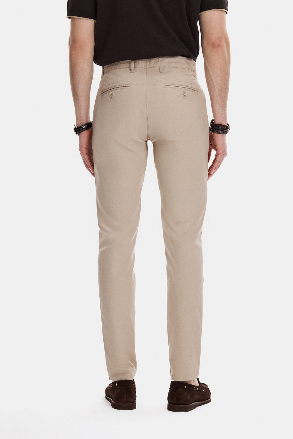 Bej Dokuma Chino Pantolon