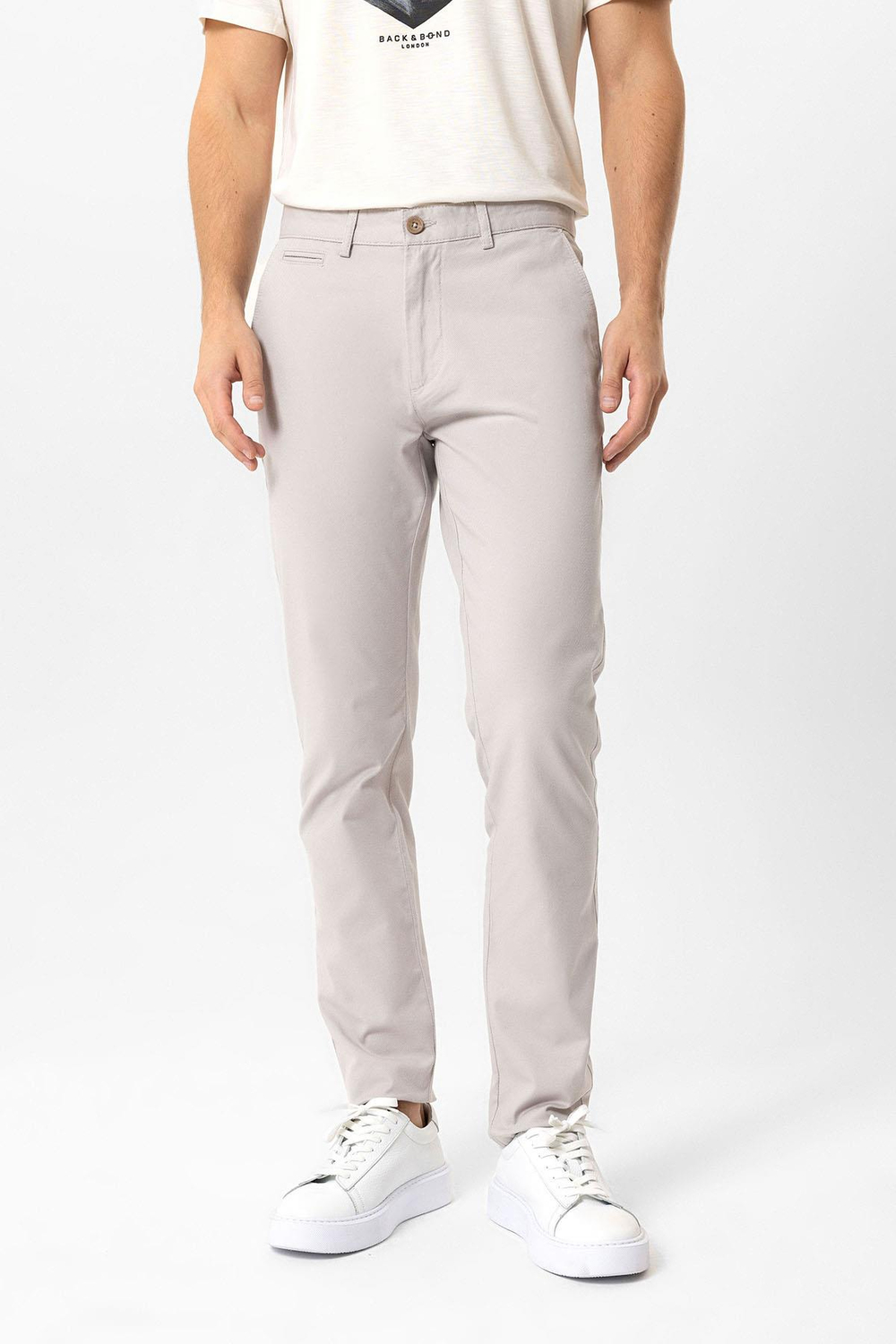 Taş Slim Fit Pamuklu Yan Cep Chino Pantolon