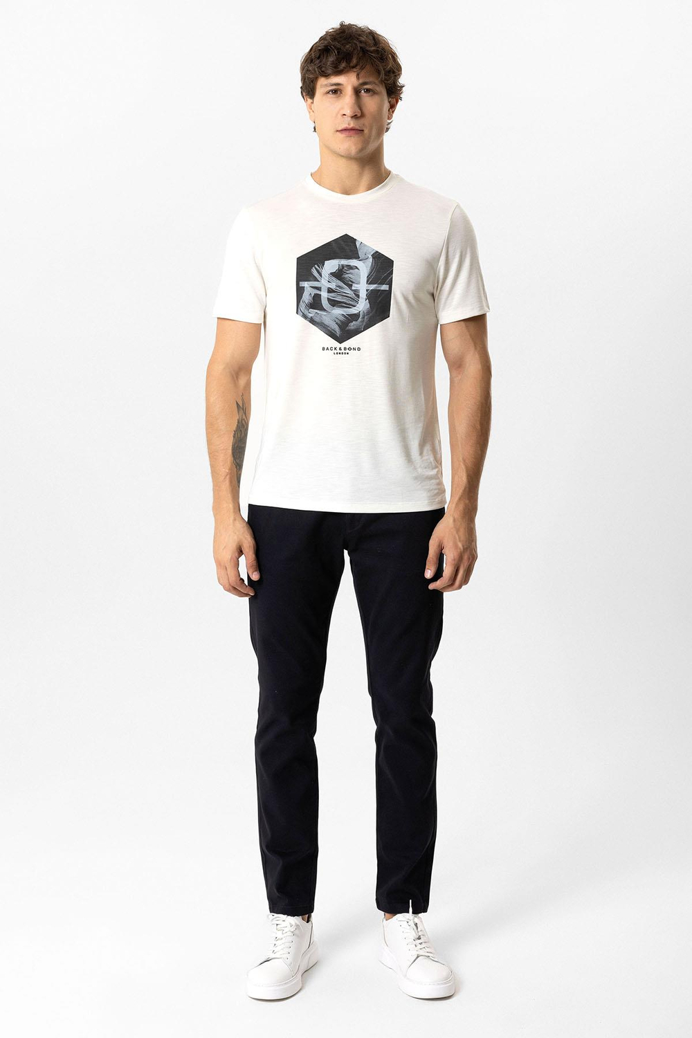 Siyah Slim Fit Pamuklu Yan Cep Chino Pantolon