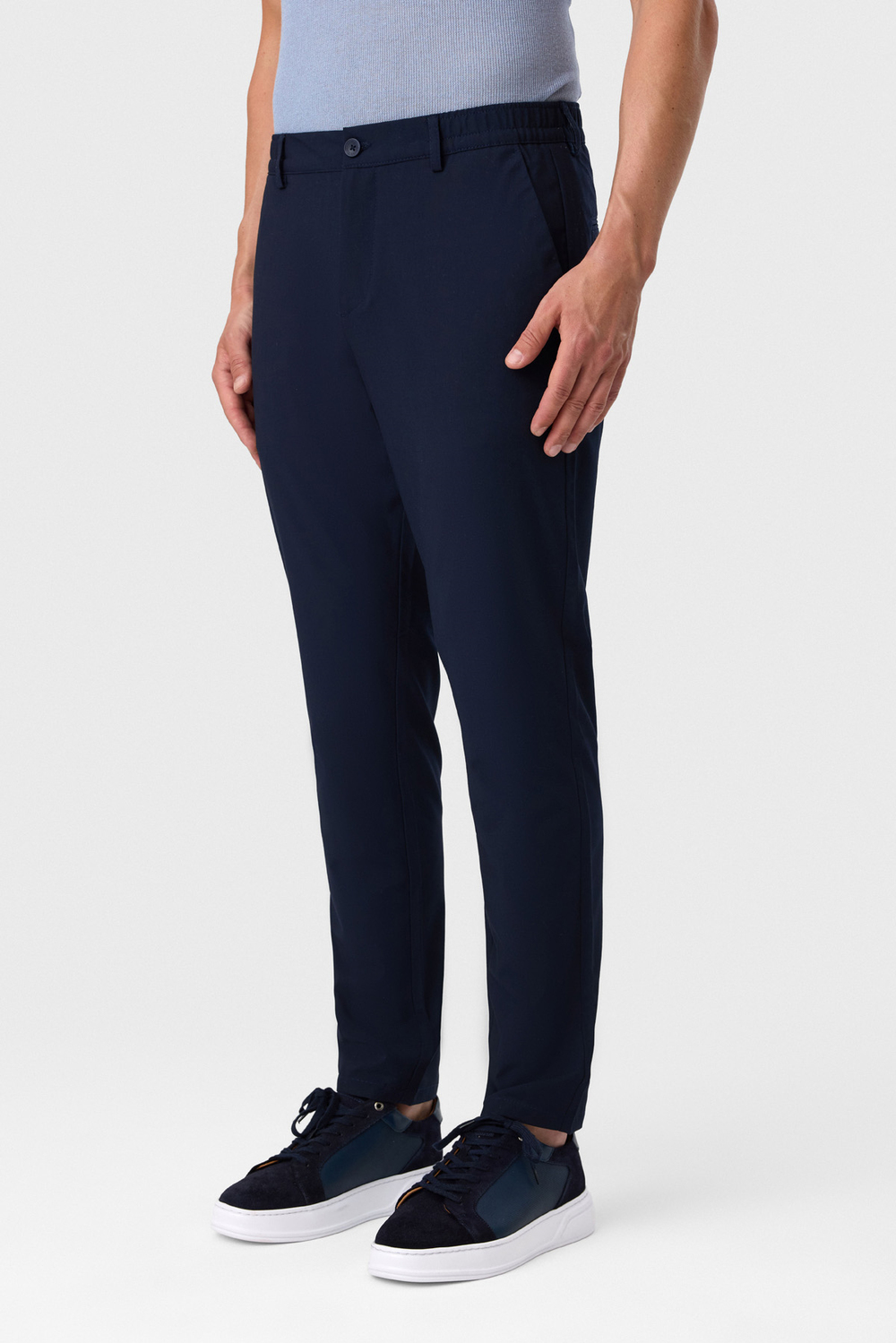 Comfort Fit Lacivert Jogger Pantolon